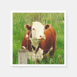 Guardanapo De Papel Curiosa Vaca 4Ricky