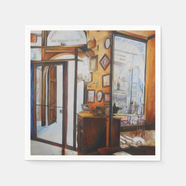 Guardanapo De Papel Curiosidade é a ferramenta do Livro Sábio Napkins (Frente)