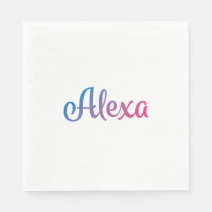 Guardanapo De Papel Cursive à moda de Alexa