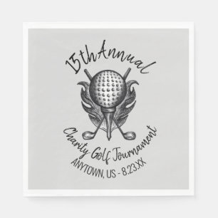 Guardanapo De Papel Curso de Equipes de Torneio de Golfe de Caridade