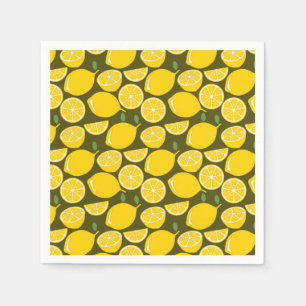 Guardanapo De Papel Curta Diversão Moderna de Lemon Yellow