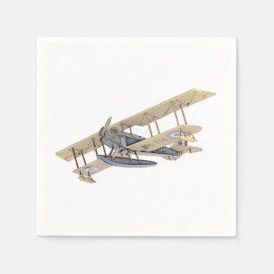 Guardanapo De Papel Curtim Float Plane Paper Party Napkins
