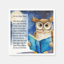 Guardanapo De Papel Custom AA Prayer Napkin | Sober Owl Big Book