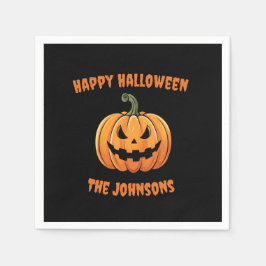 Guardanapo De Papel Custom Cute Spooky Pumpkin Happy Halloween