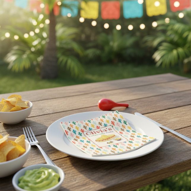 Guardanapo De Papel Custom Mexican Fiesta Bachelorette Party  (Criador carregado)