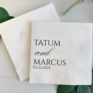 Guardanapo De Papel Custom Napkins, Wedding, Anniversary, Engagement
