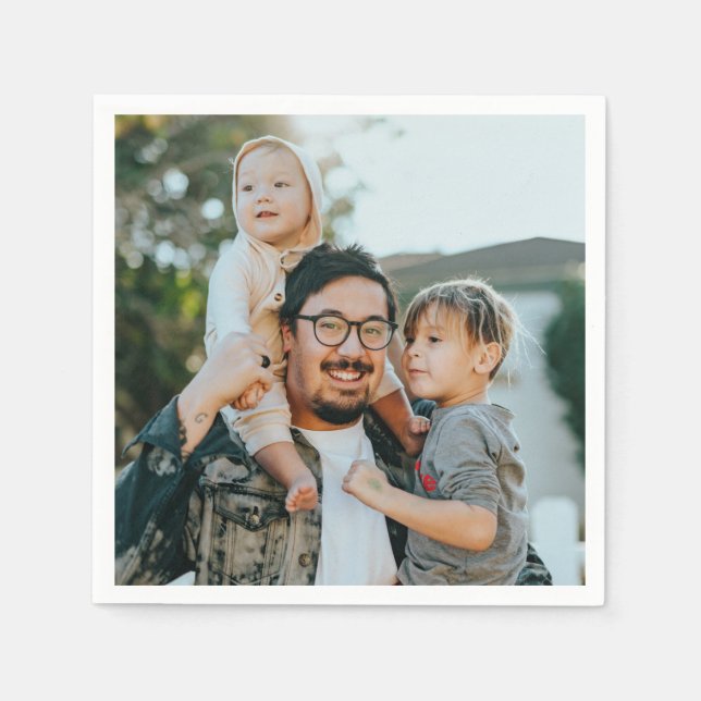 Guardanapo De Papel Custom Photo  (Frente)