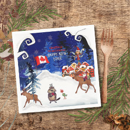 Guardanapo De Papel Customize Winter Napkin | Your Country & Greeting