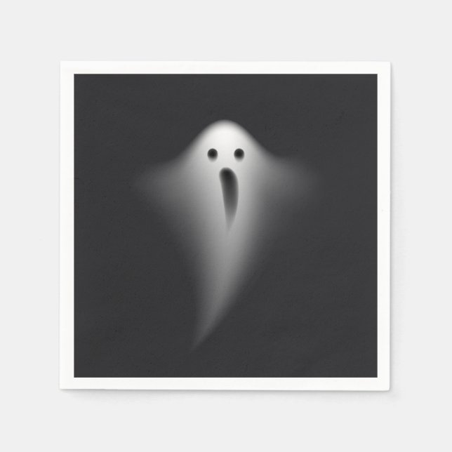 Guardanapo De Papel Cute Black Ghost (Frente)