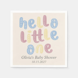 Guardanapo De Papel Cute Boho Hello Little One Chá de fraldas
