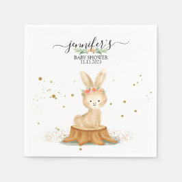 Guardanapo De Papel Cute Bunny Rabbit wildlife baby newborn