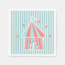 Cute Circus Tent Primeiro Aniversário