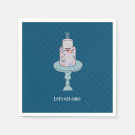 Guardanapo De Papel Cute Deixa Comer Bolo