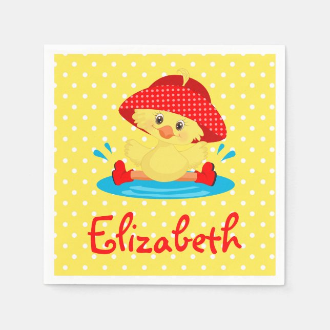 Guardanapo De Papel Cute Duck (Frente)