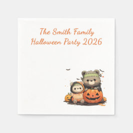 Guardanapo De Papel Cute Frankenstein Bear Halloween Custom