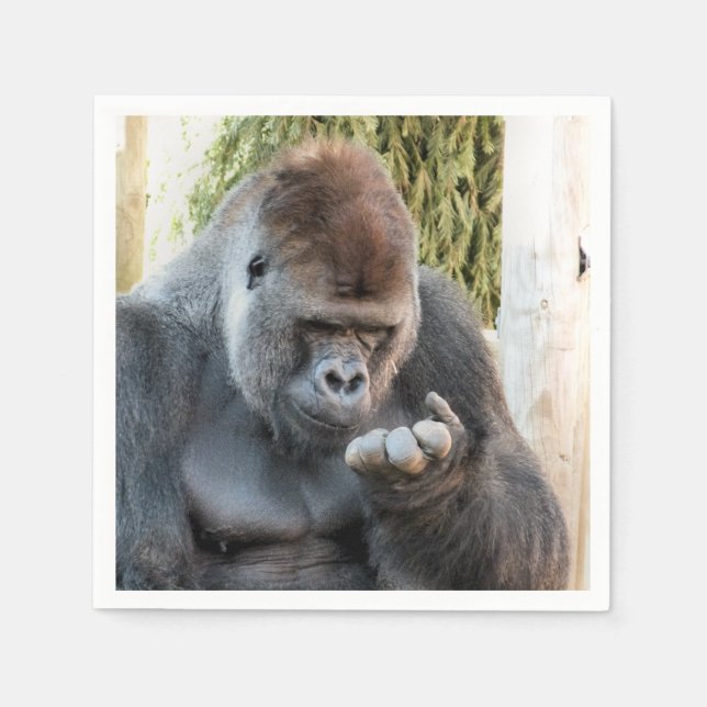 GUARDANAPO DE PAPEL CUTE GORILLA (Frente)