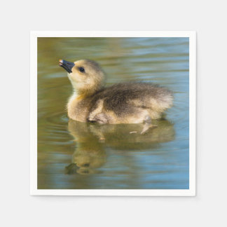 Guardanapo De Papel Cute Gosling on pond