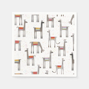 Guardanapo De Papel Cute Llama Alpaca