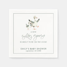 Cute Silly Goose About to Be on Loose Baby Shower