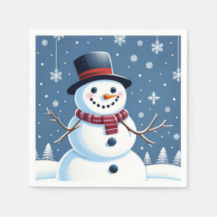 Guardanapo De Papel Cute Snowman