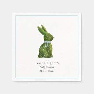 Guardanapo De Papel Cute Topiary Rabbit Boy Baby Shower