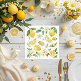 Guardanapo De Papel Cutie Lemon Citrus Baby Shower papel