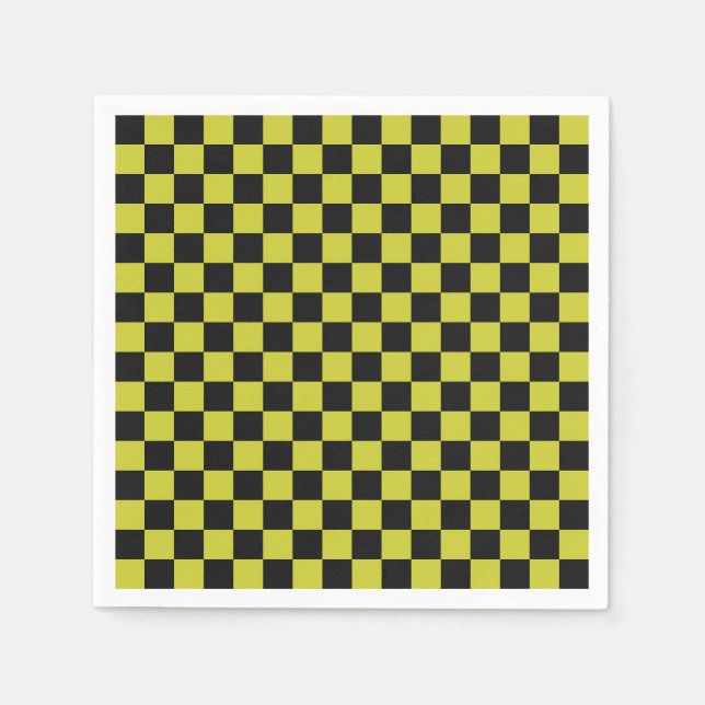 Guardanapo De Papel Cyber lyme checkerboard pattern (Frente)