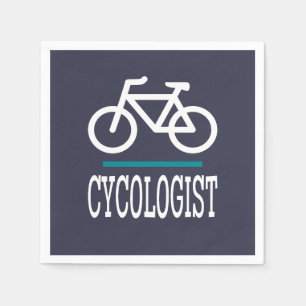 Guardanapo De Papel CYCOLOGISTA Engraçado Bikes Ciclando Amor
