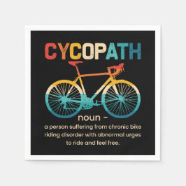 Guardanapo De Papel Cycopath Funny Cycling para Ciclistas e Bikers