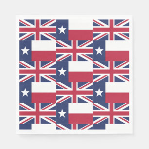 Guardanapo de papel da bandeira de Union Jack da