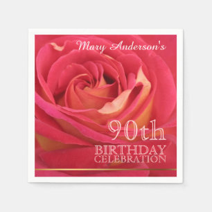 Guardanapo de papel da celebração cor-de-rosa do