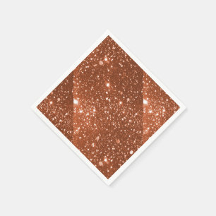 Guardanapo de papel da faísca de cobre