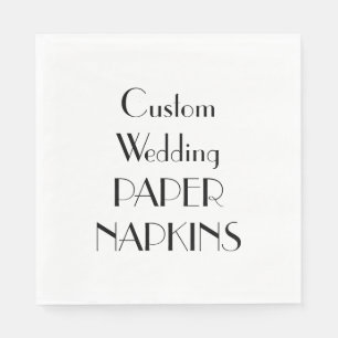 Guardanapo de papel da festa de casamento feita