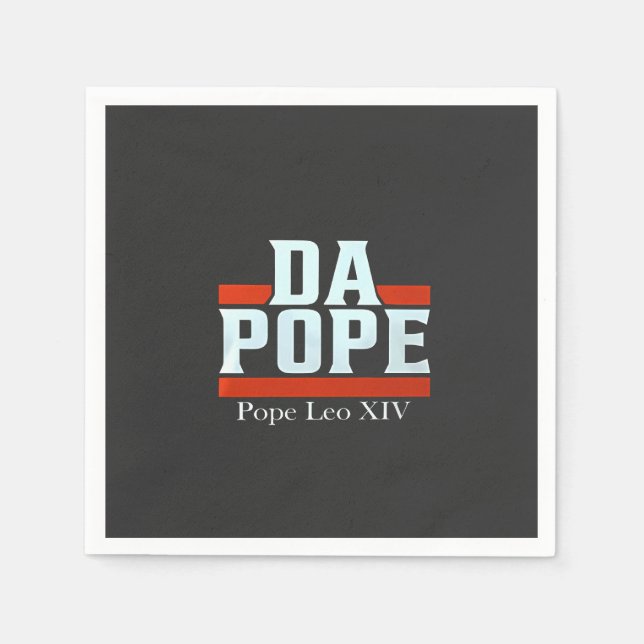 Guardanapo De Papel Da Pope Da América O Papa Leo XIV Provost De Chica (Frente)