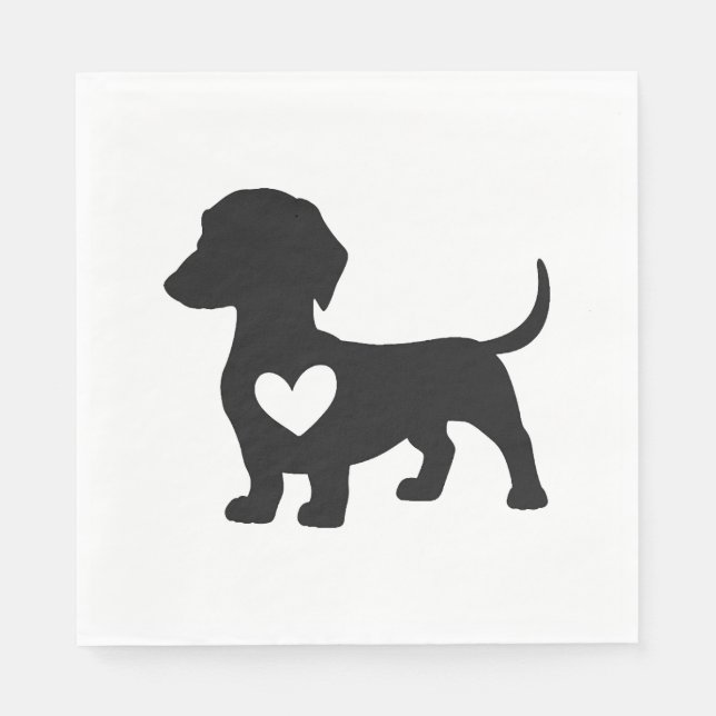 Guardanapo De Papel Dachshund      (Frente)
