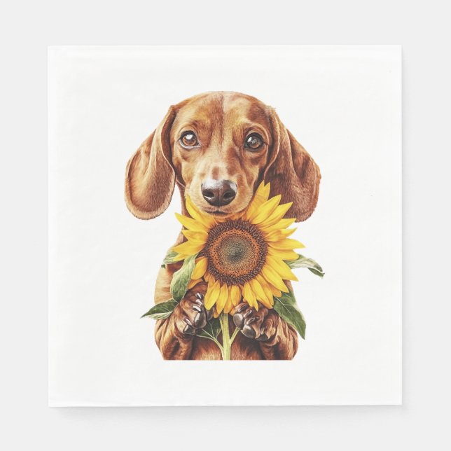 Guardanapo De Papel Dachshund (Frente)