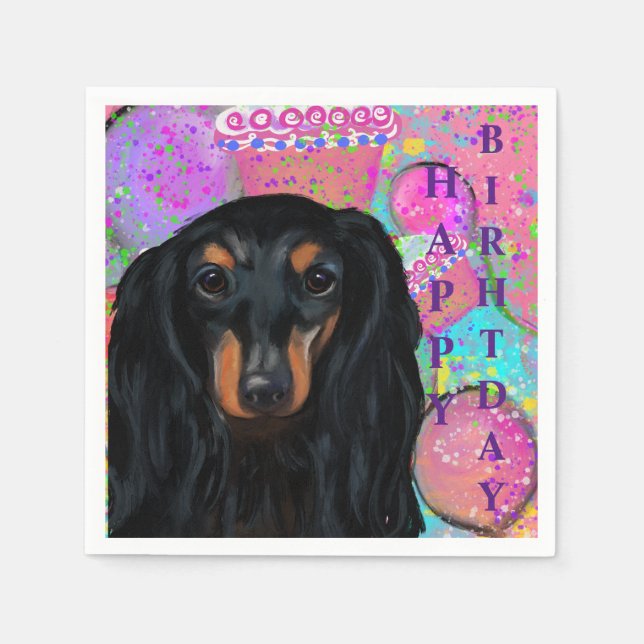 GUARDANAPO DE PAPEL DACHSHUND    (Frente)