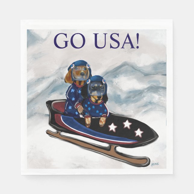 GUARDANAPO DE PAPEL DACHSHUND  (Frente)