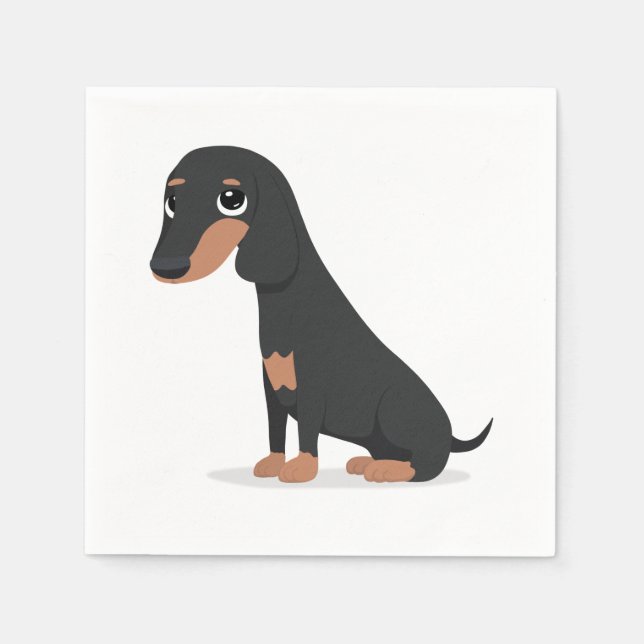 Guardanapo De Papel Dachshund (Frente)