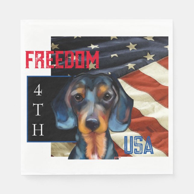 Guardanapo De Papel Dachshund (Frente)