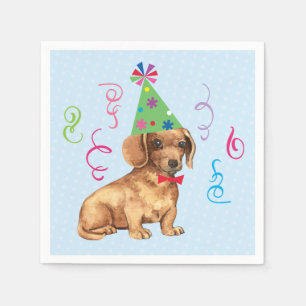 Guardanapo De Papel Dachshund da festa de aniversário
