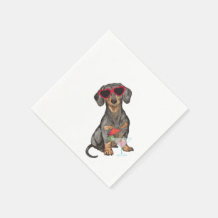 Guardanapo De Papel Dachshund do verão