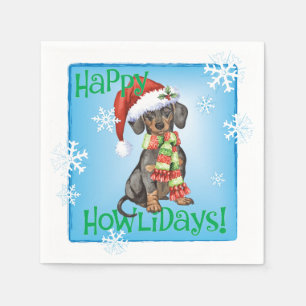 Guardanapo De Papel Dachshund Natal