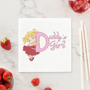 Guardanapo De Papel Daddys Girl Paper Napkins
