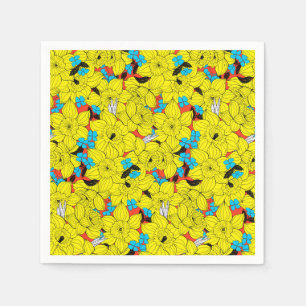 Guardanapo De Papel Daffodils primavera floral