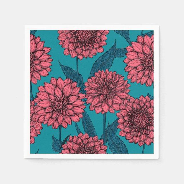 Guardanapo De Papel Dahlias (Frente)