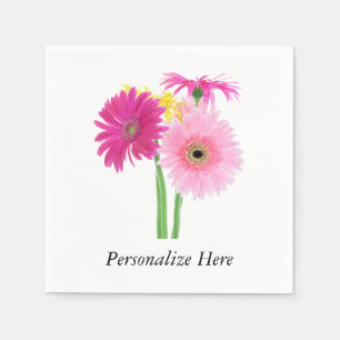 Guardanapo De Papel Daisies Rosa