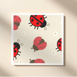 Guardanapo De Papel Daisy and Ladybug Birthday Party 
