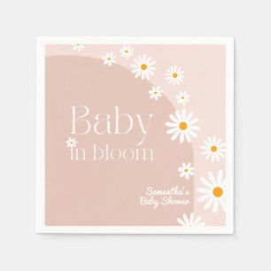 Guardanapo De Papel Daisy Baby in blogue Boho Girl Chá de fraldas