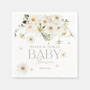 Guardanapo De Papel Daisy Boho Baby in Bloom Chá